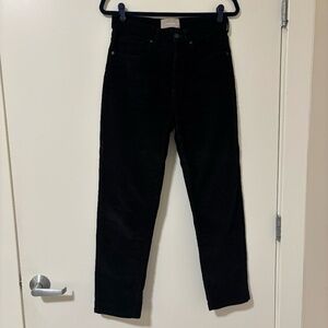 Everlane Straight Leg Black Corduroys